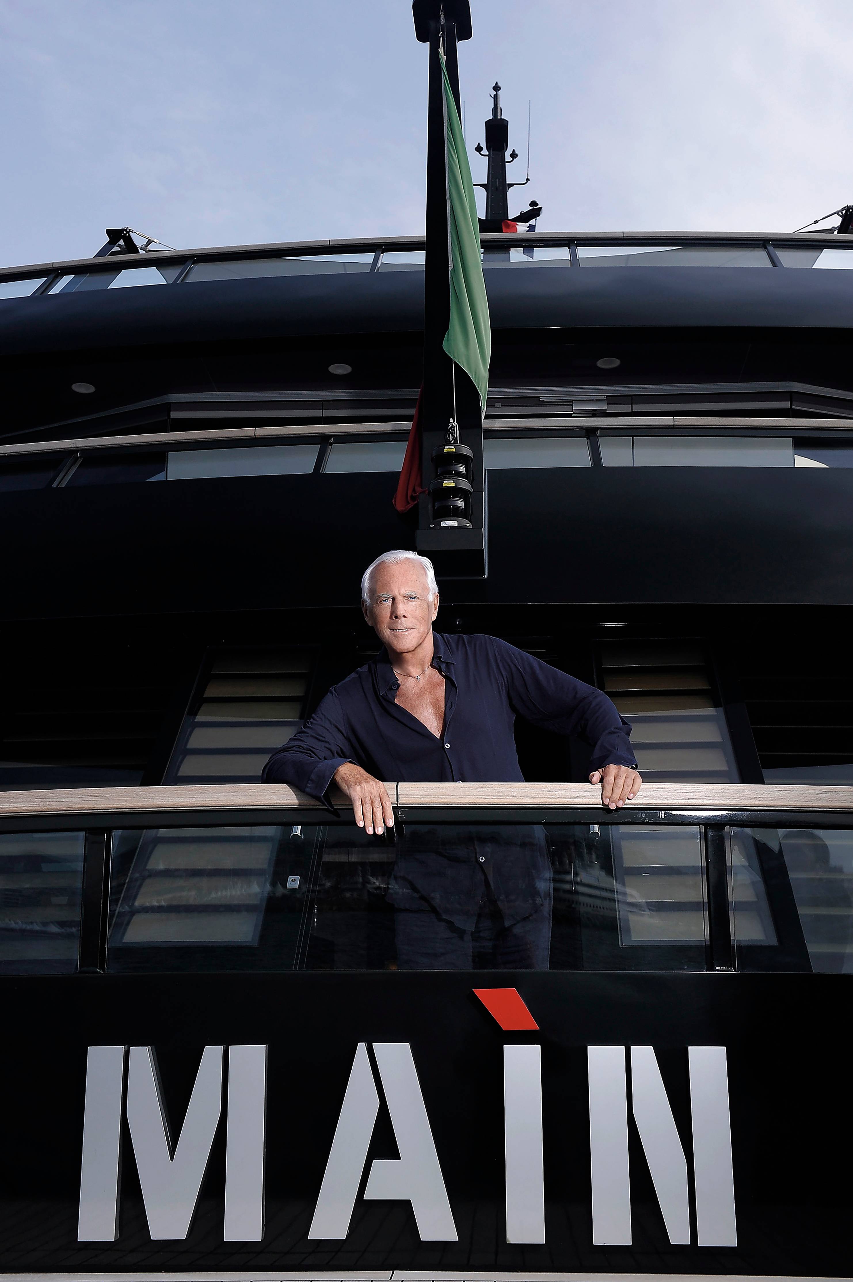 Exclusivo: Signore Armani e o mar