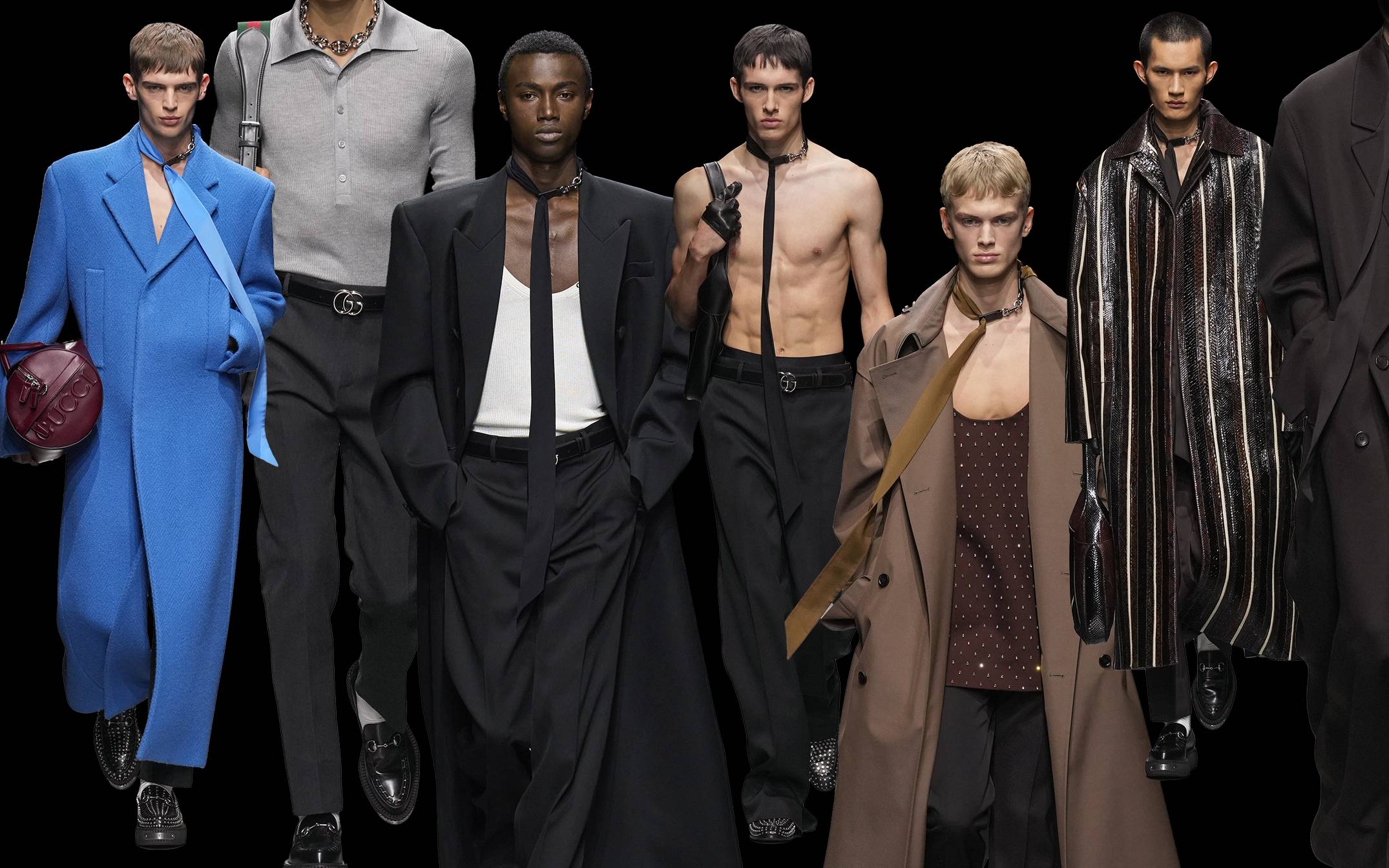 Gucci, inverno 2025: o homem, de acordo com Sabato De Sarno