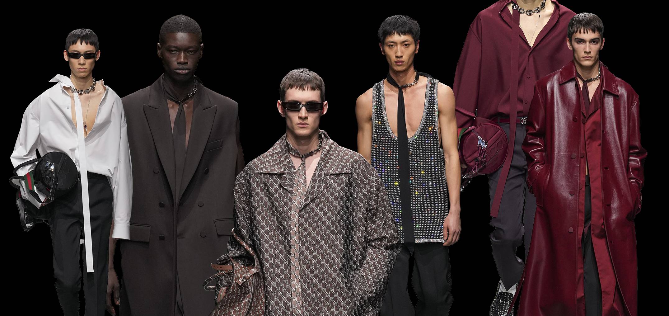 Gucci, inverno 2025: o homem, de acordo com Sabato De Sarno