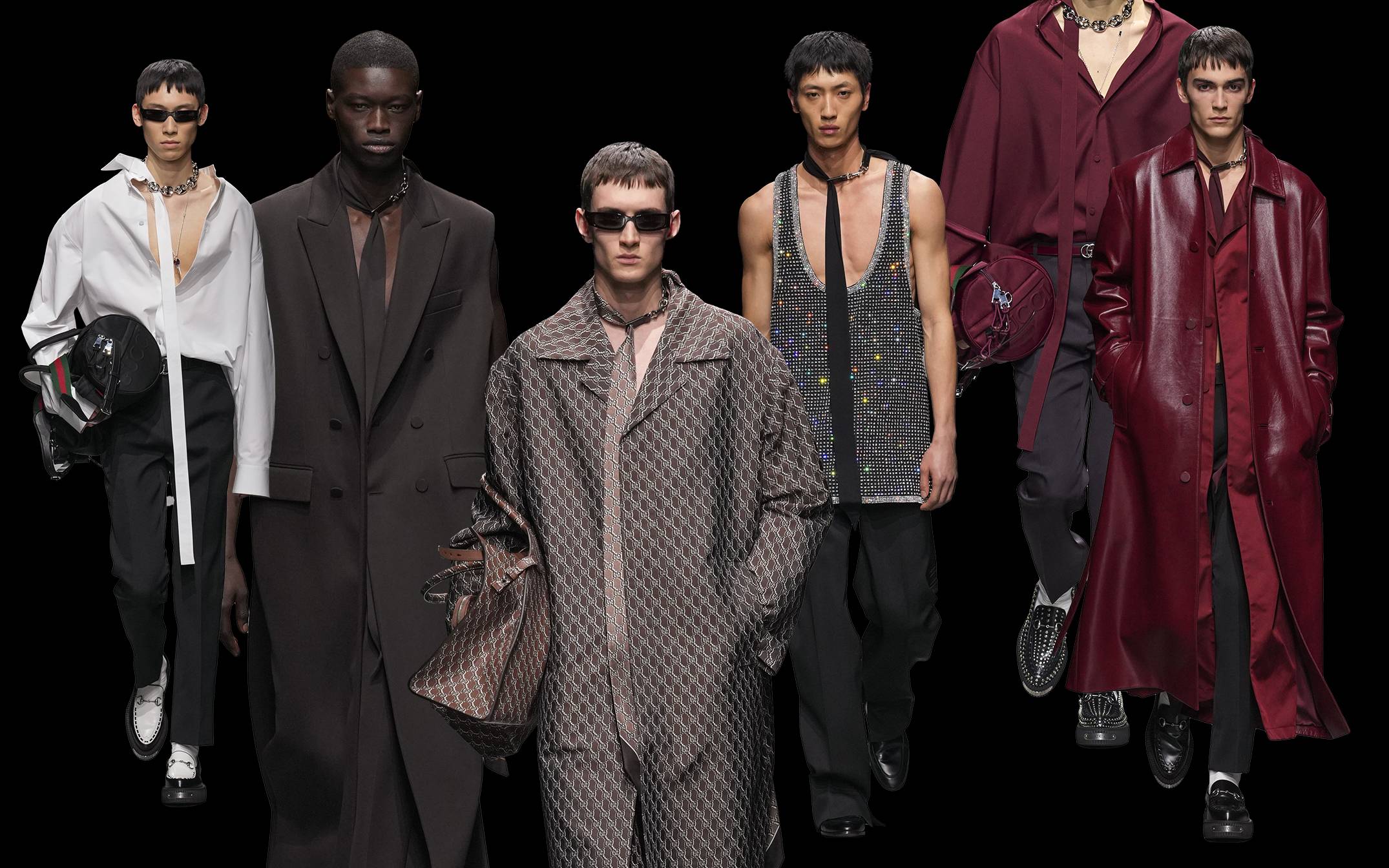 Gucci, inverno 2025: o homem, de acordo com Sabato De Sarno