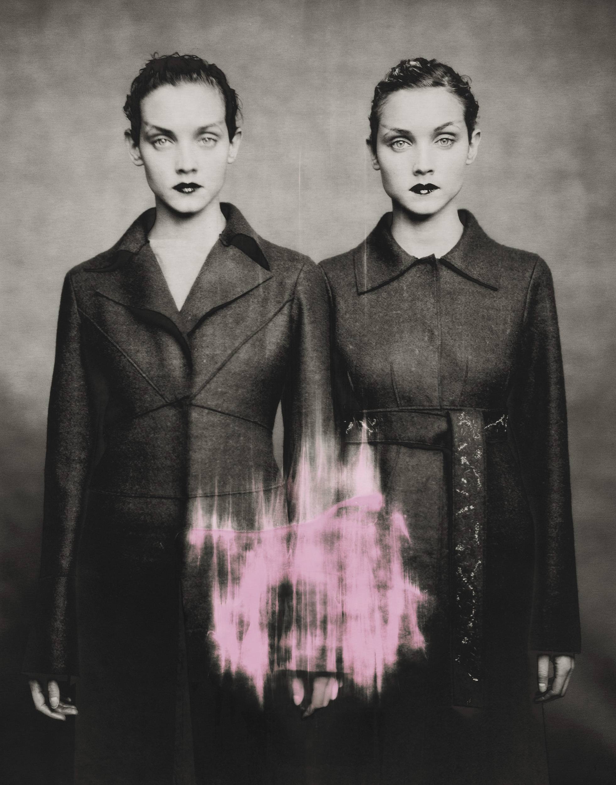 Lida et Alexandra Egorova, Alberta Ferretti A/W 1998-1999, Paris, 1998. Polaroid original. © Paolo Roversi