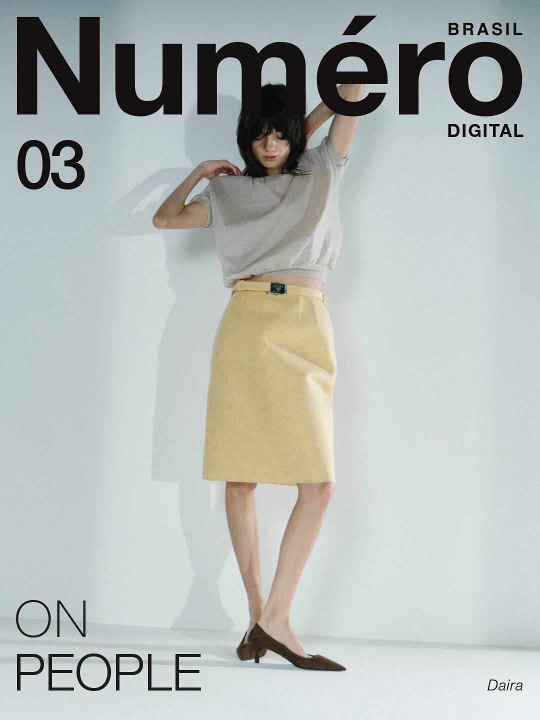 Daira na terceira capa da “Numéro ON PEOPLE”.