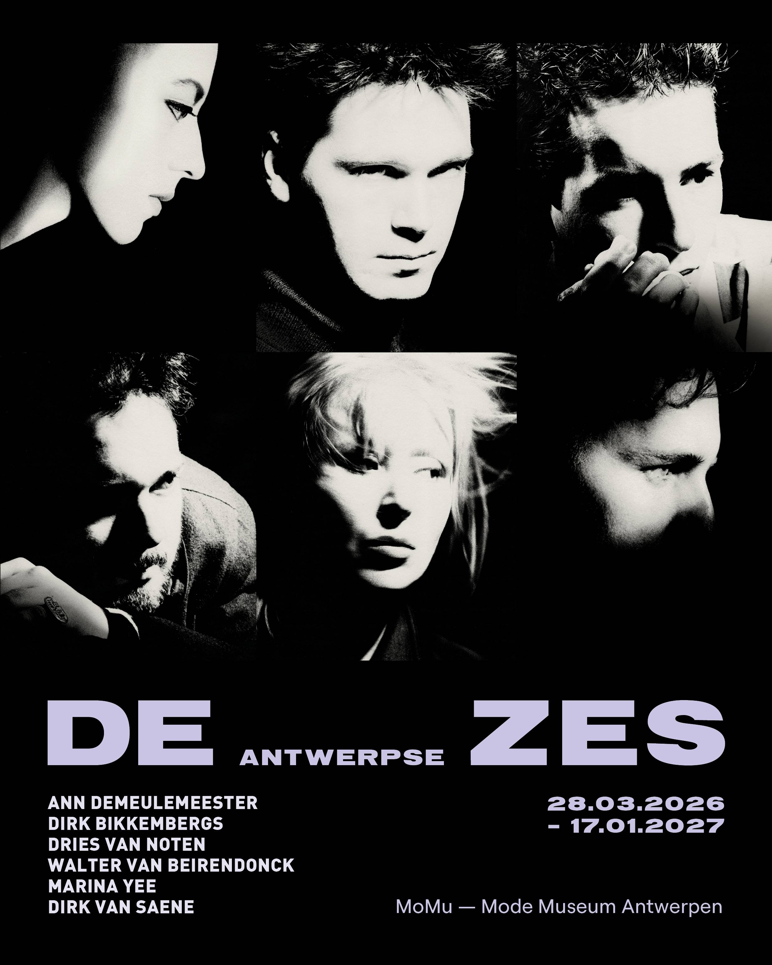 The Antwerp Six, 1985, graphic design: Viktor Robyn, © Photography: Patrick Robyn/Cortesia MoMu