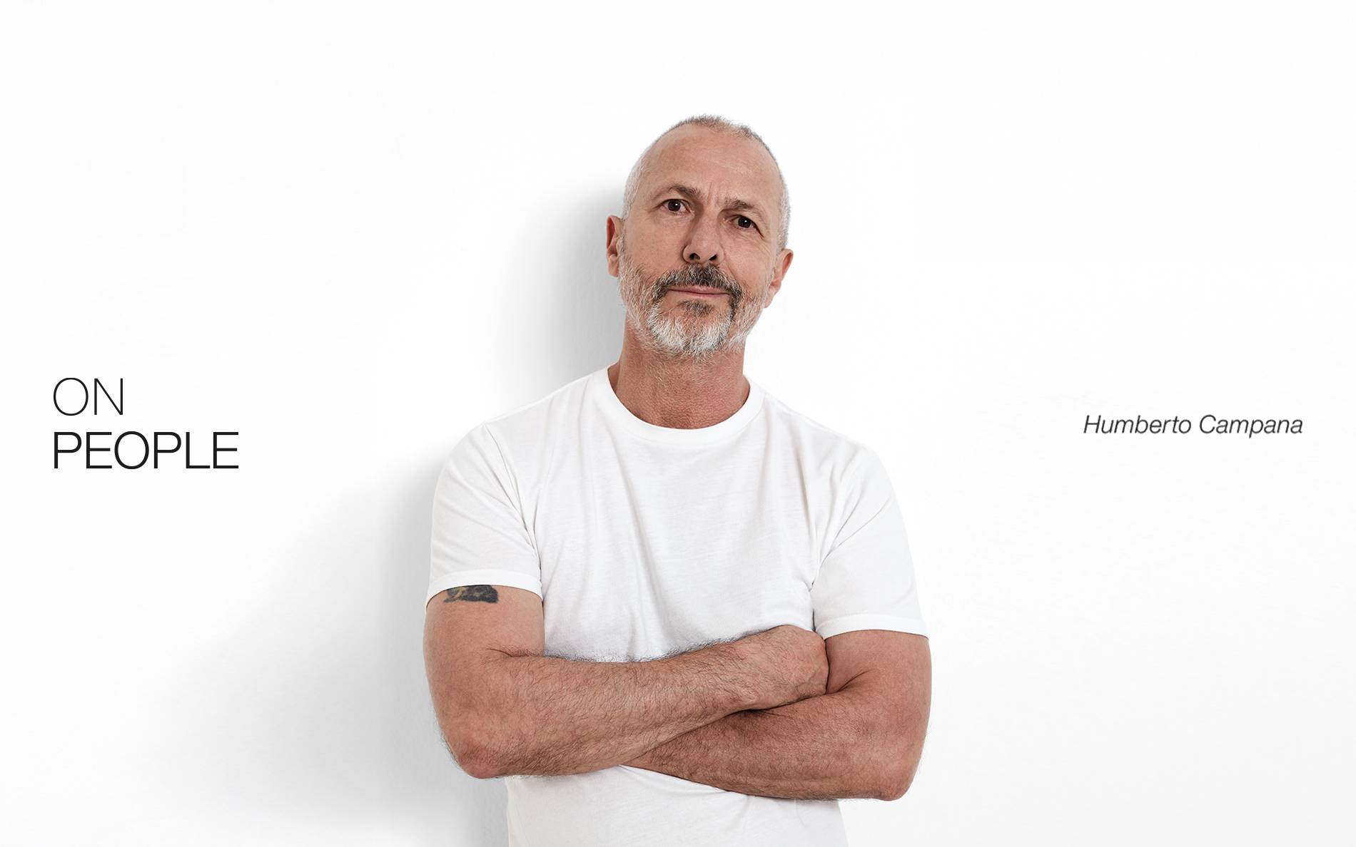 Humberto Campana na quinta capa da “Numéro ON PEOPLE”.